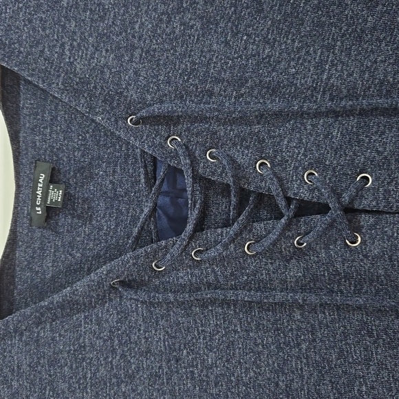 Le Chateau Dress- Winter Thick - Very comfy - Blue - medium - long sleeve - Picture 2 of 3